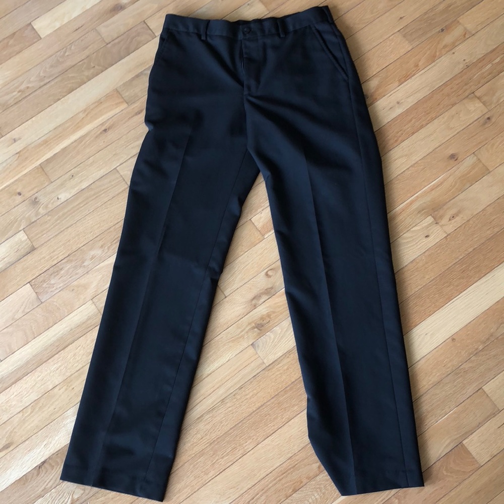 Can heusen black dress pants